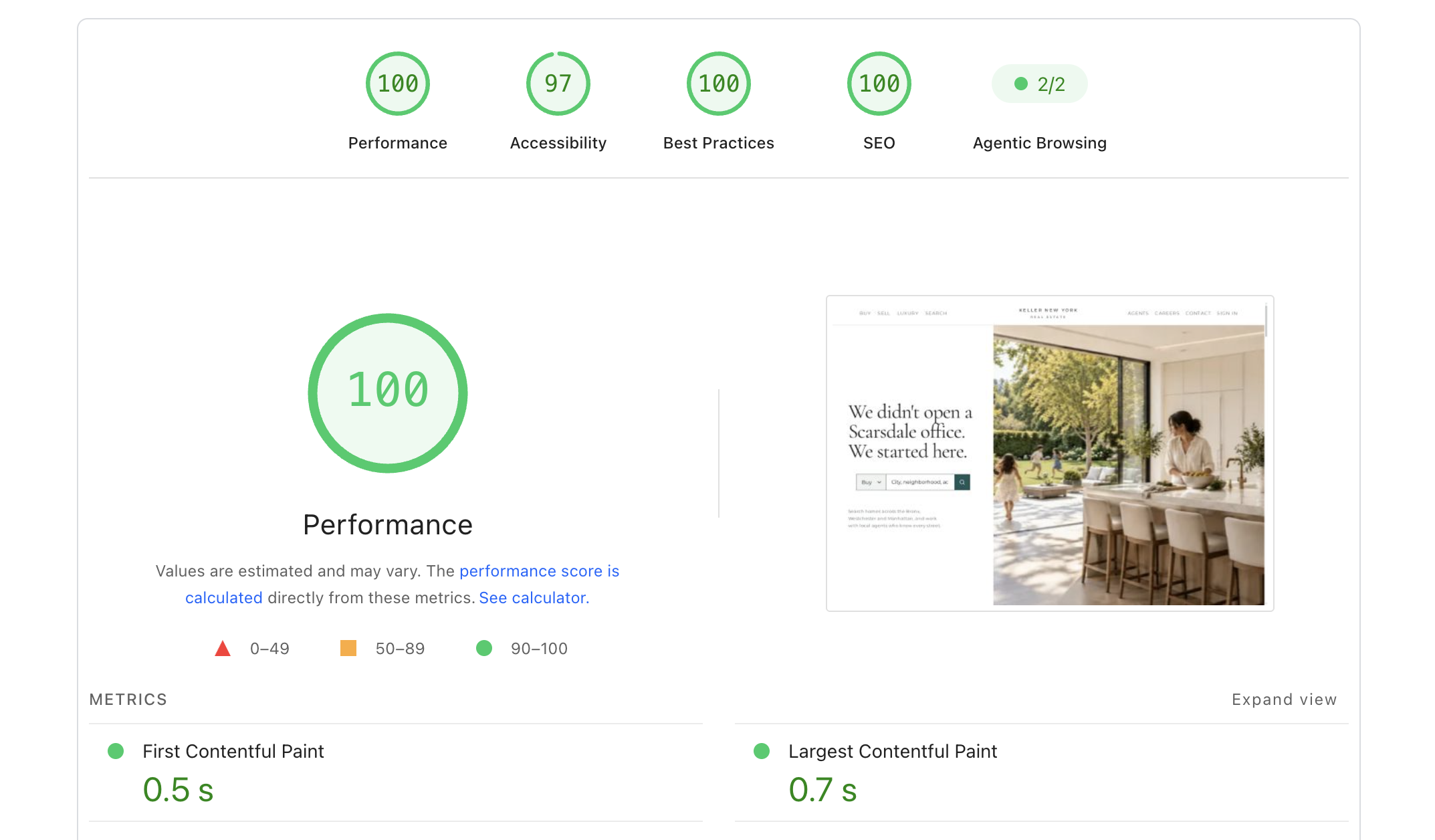 Performance 100